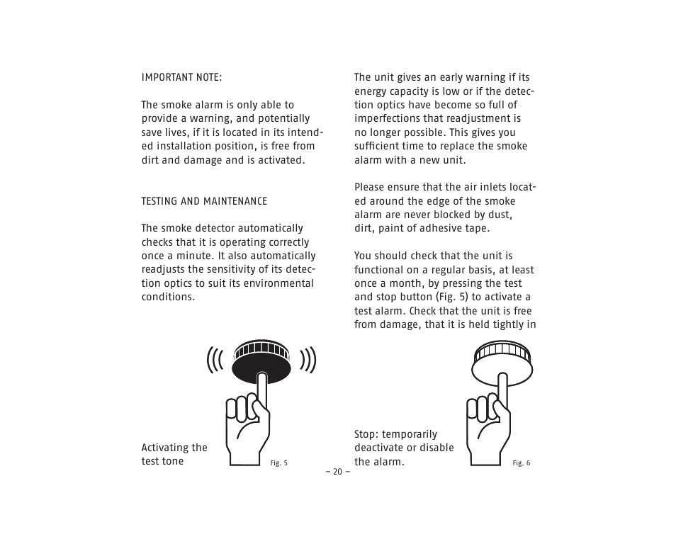 ABUS RM20 Li Smoke Sensor User Manual | Page 20 / 64