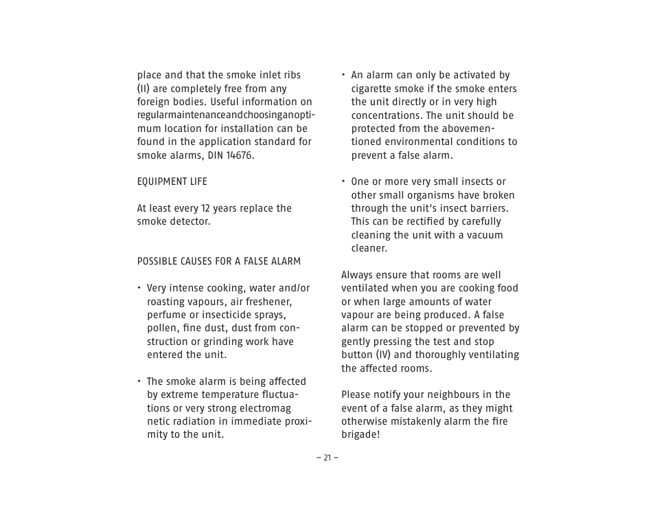 ABUS RM20 Li Smoke Sensor User Manual | Page 21 / 64