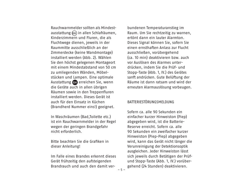 ABUS RM20 Li Smoke Sensor User Manual | Page 5 / 64