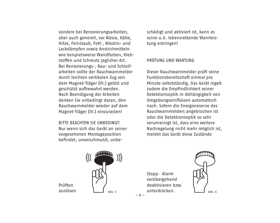 ABUS RM20 Li Smoke Sensor User Manual | Page 8 / 64