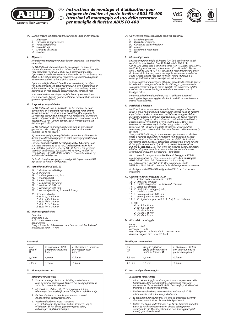 ABUS FO 400 User Manual | Page 4 / 7