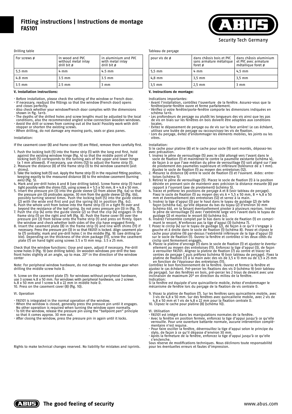 ABUS FAS 101 User Manual | Page 5 / 6