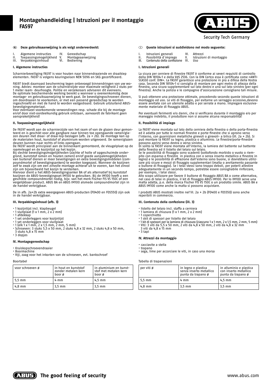 ABUS FAS 97 User Manual | Page 3 / 6