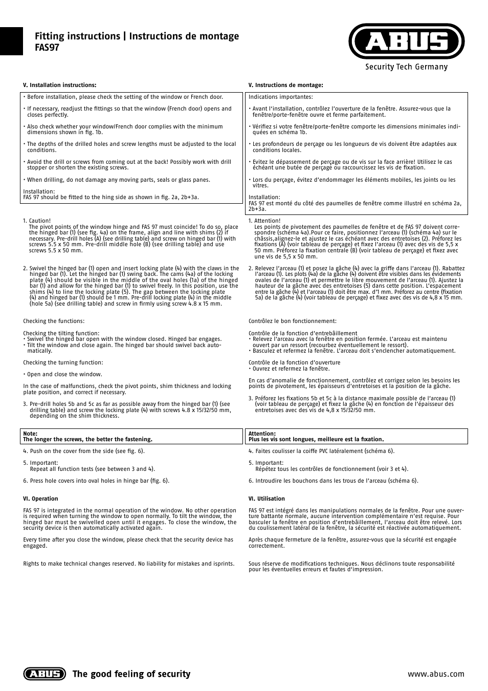 ABUS FAS 97 User Manual | Page 5 / 6