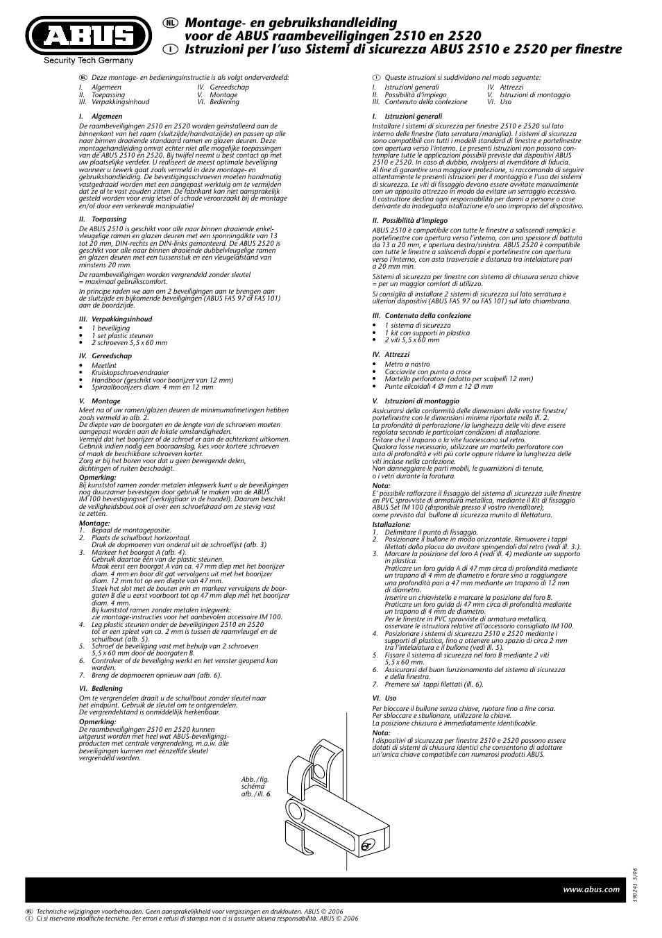 ABUS 2510-2520 Window lock User Manual | Page 3 / 3