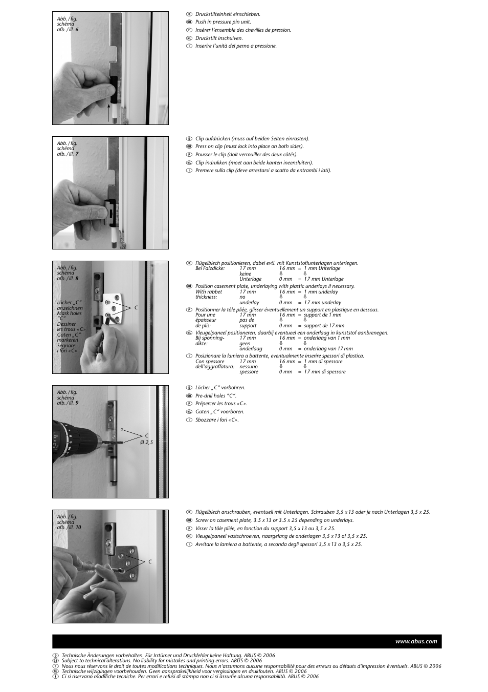 ABUS FTS 206 W AL0089 User Manual | Page 5 / 7