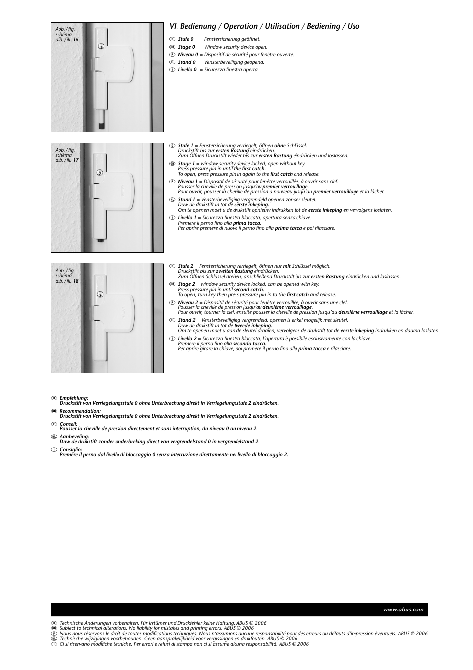 ABUS FTS 206 W AL0089 User Manual | Page 7 / 7