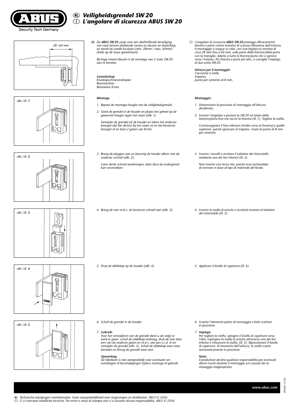 ABUS SW 20 User Manual | Page 3 / 3