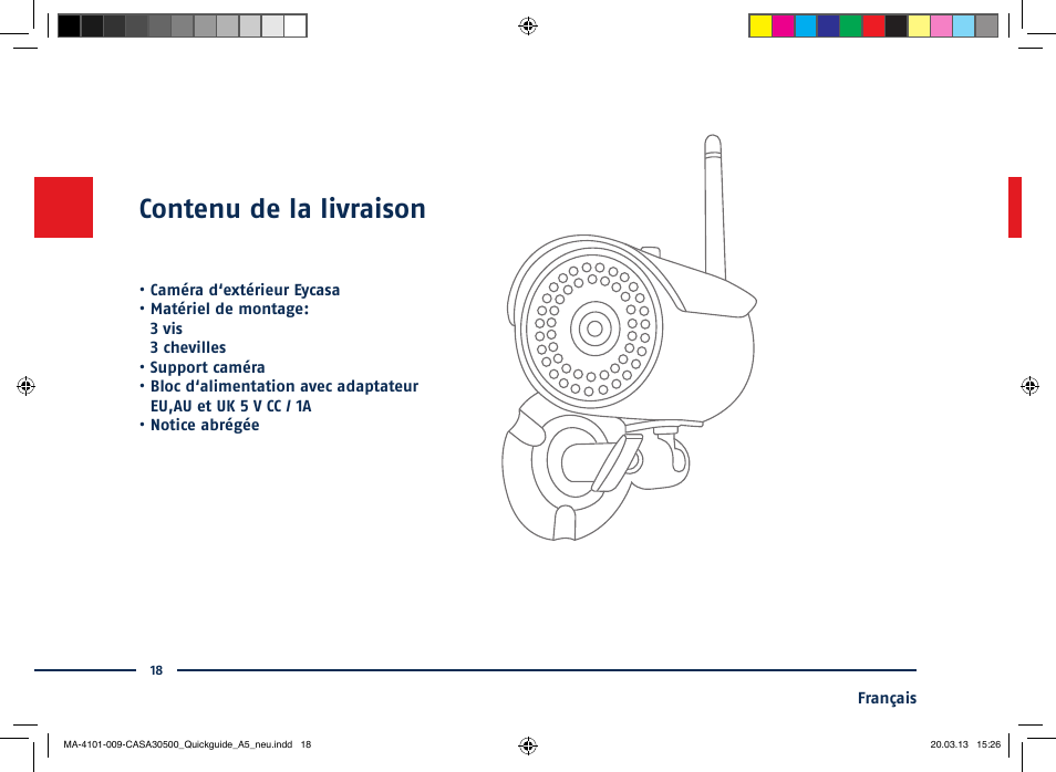 Contenu de la livraison | ABUS CASA30500 Quick installation instructions User Manual | Page 18 / 44