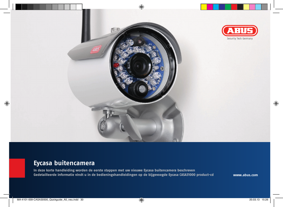 Eycasa buitencamera | ABUS CASA30500 Quick installation instructions User Manual | Page 30 / 44