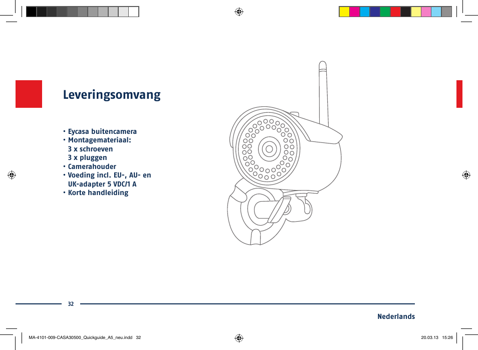 Leveringsomvang | ABUS CASA30500 Quick installation instructions User Manual | Page 32 / 44