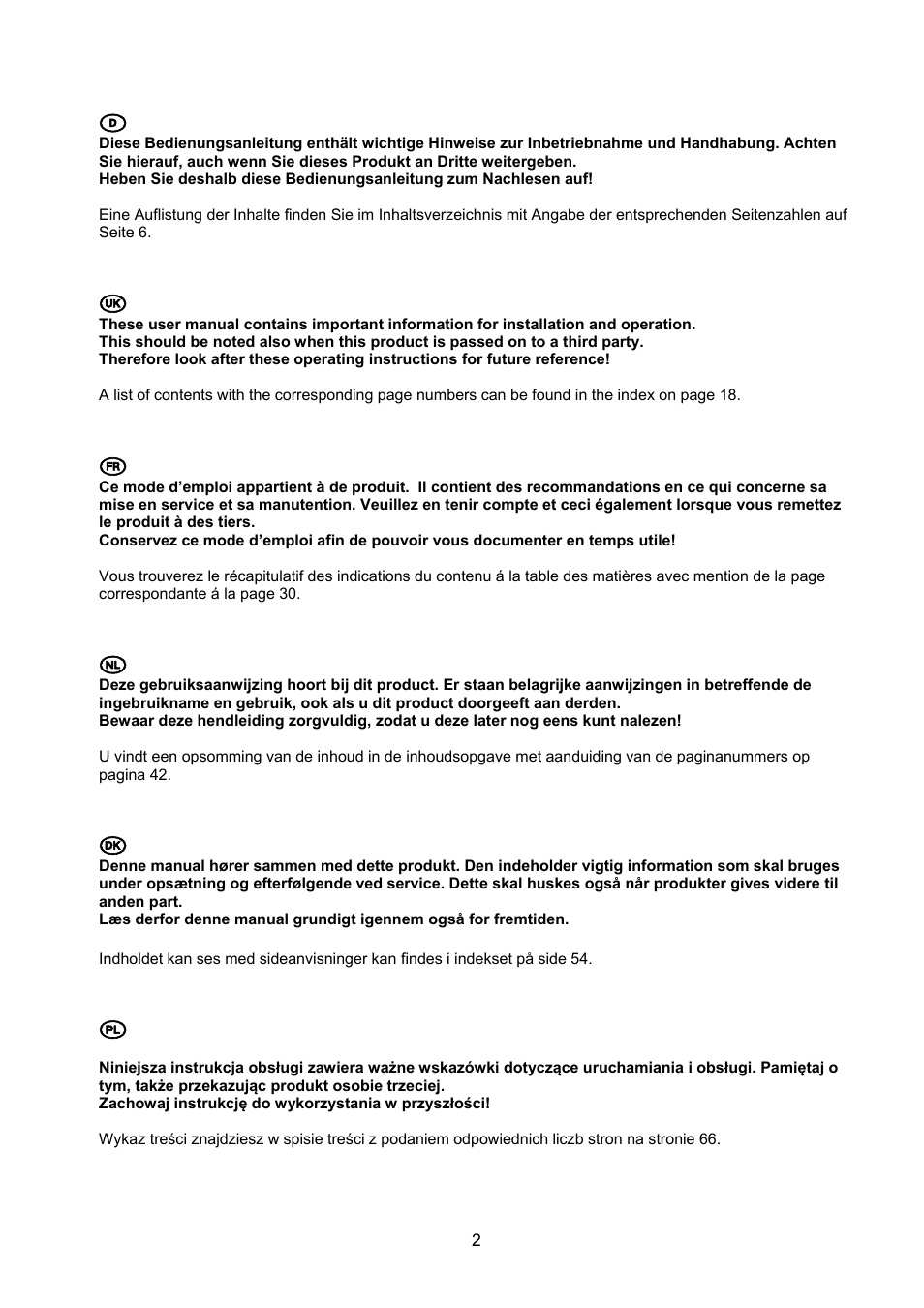 ABUS TVCC40531 User Manual | Page 2 / 75