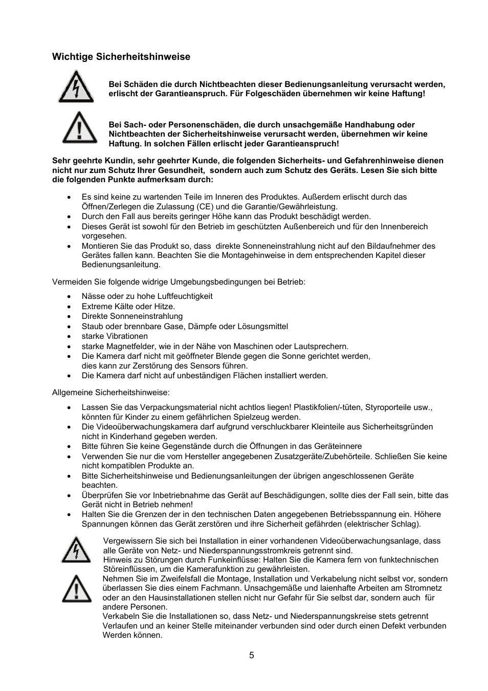 ABUS TVCC40531 User Manual | Page 5 / 75