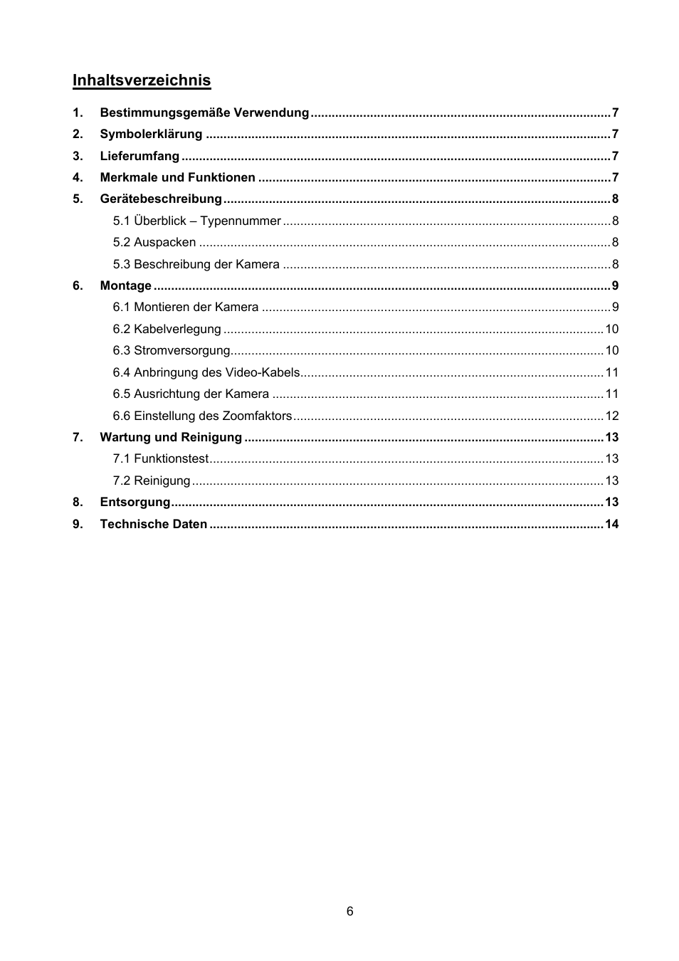 ABUS TVCC40531 User Manual | Page 6 / 75