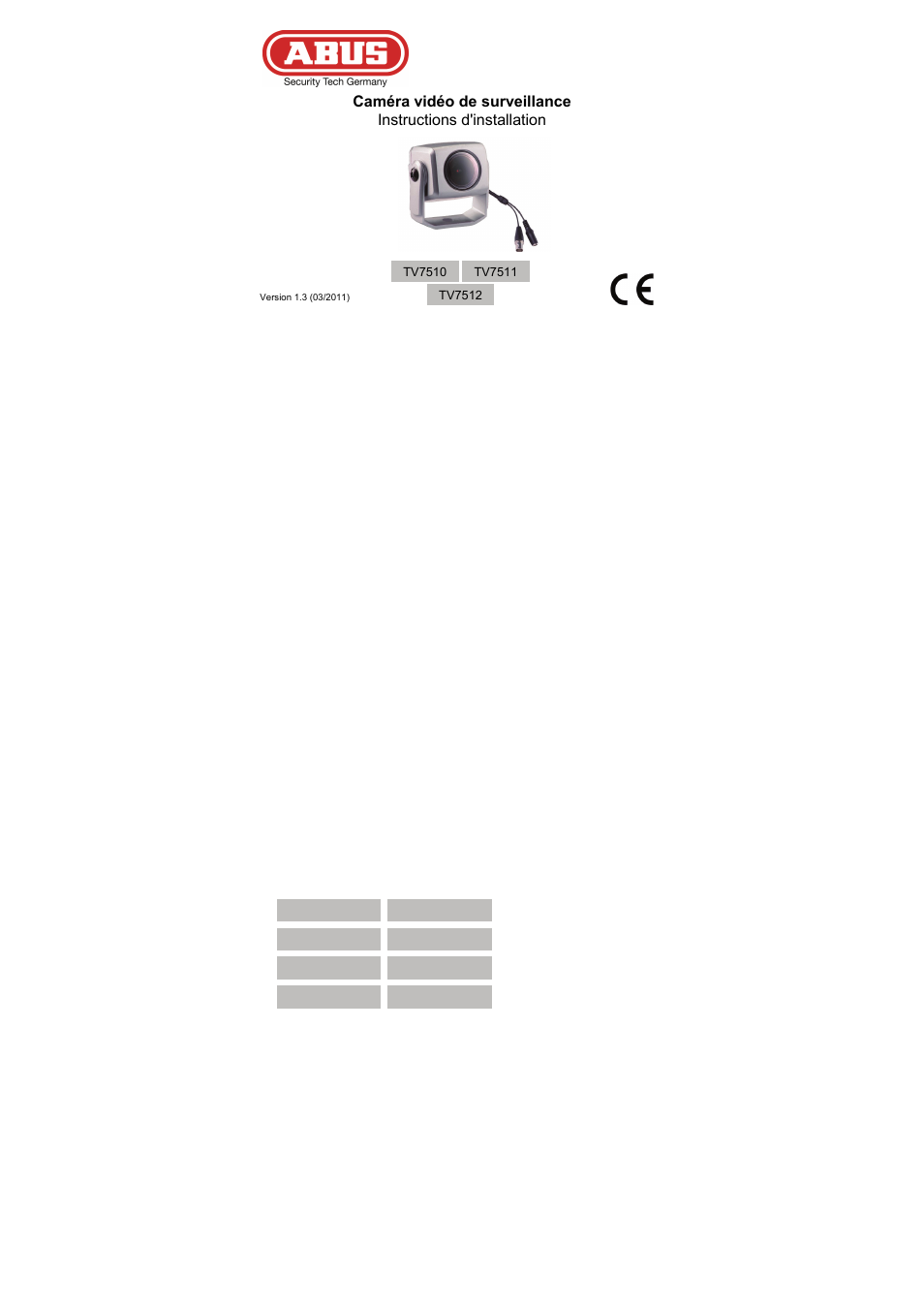 Tv7510-tv7512 - fr - 29-03-2011 | ABUS TV7512 User Manual | Page 23 / 54