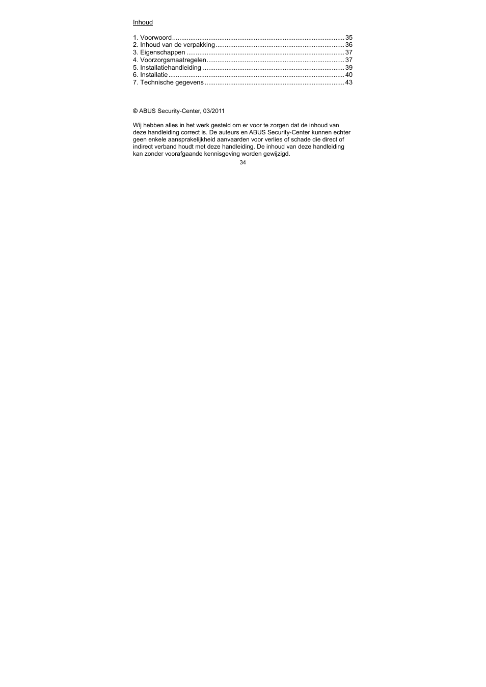 ABUS TV7512 User Manual | Page 34 / 54