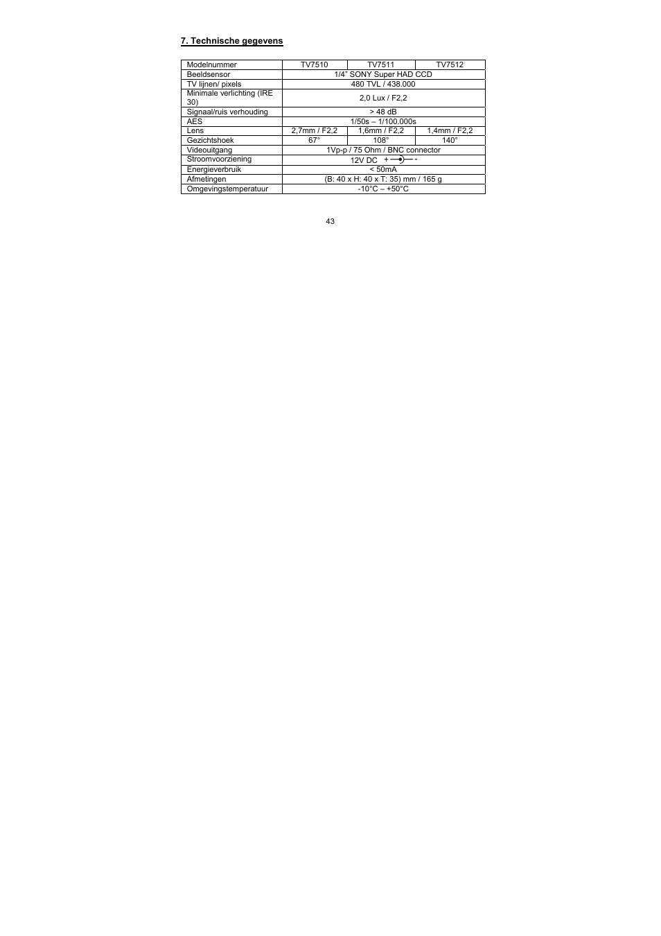 ABUS TV7512 User Manual | Page 43 / 54