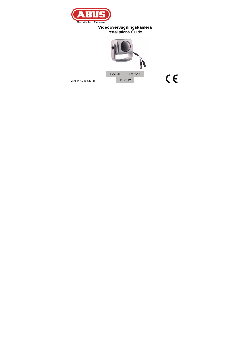 Tv7510-tv7512 - dk - 29-03-2011 | ABUS TV7512 User Manual | Page 44 / 54