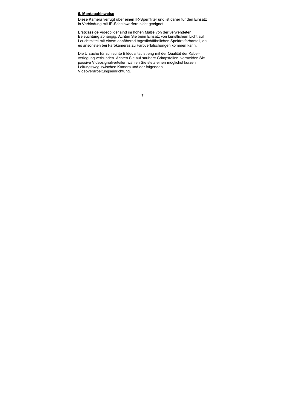 ABUS TV7512 User Manual | Page 7 / 54