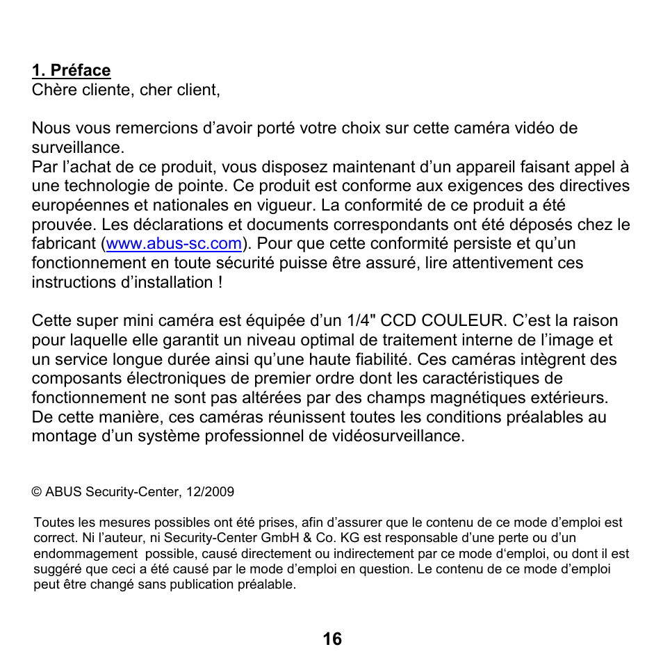 ABUS TV7150 User Manual | Page 16 / 28