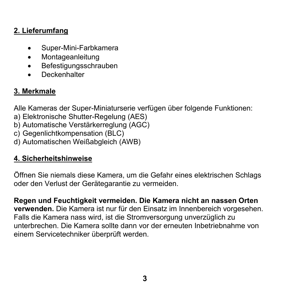 ABUS TV7150 User Manual | Page 3 / 28