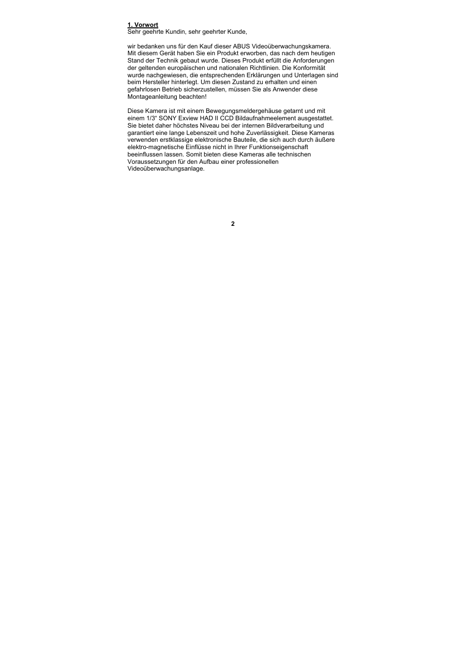 ABUS TVCC12010 User Manual | Page 2 / 48