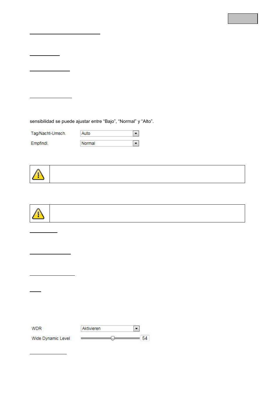 Español | ABUS TVIP61500 Operating instructions User Manual | Page 371 / 487
