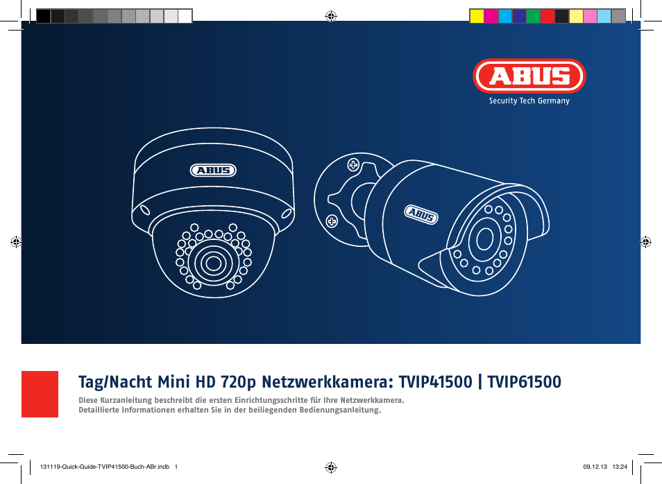 ABUS TVIP41500 Quick operating instructions User Manual | 124 pages