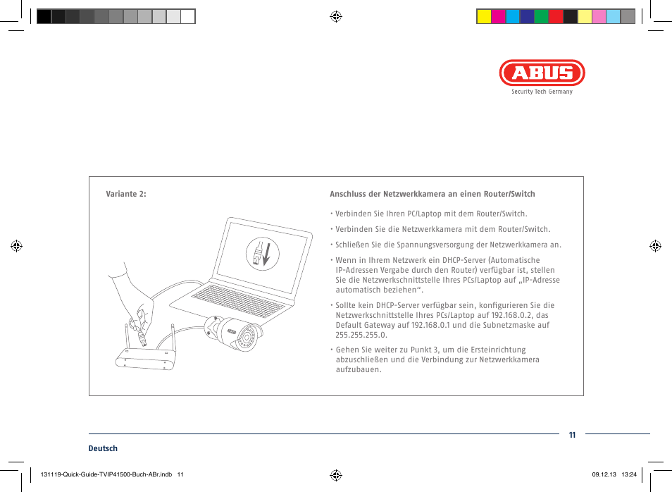 ABUS TVIP41500 Quick operating instructions User Manual | Page 11 / 124