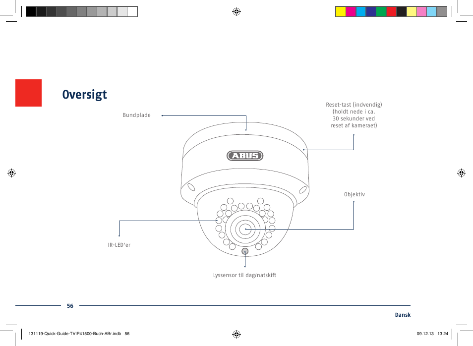 Oversigt | ABUS TVIP41500 Quick operating instructions User Manual | Page 56 / 124