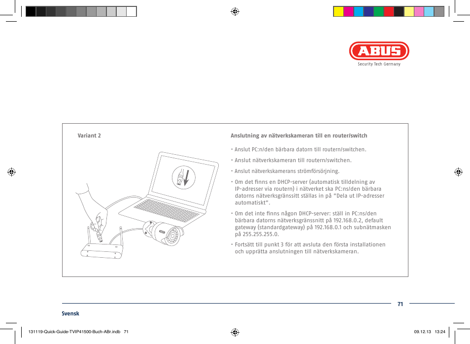 ABUS TVIP41500 Quick operating instructions User Manual | Page 71 / 124