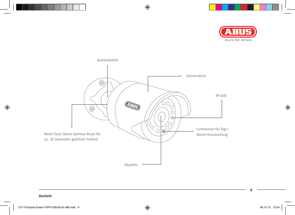 ABUS TVIP41500 Quick operating instructions User Manual | Page 9 / 124