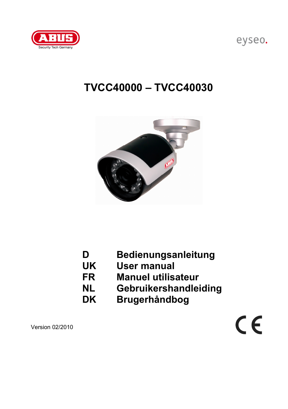 ABUS TVCC40000–TVCC40030 User Manual | 62 pages