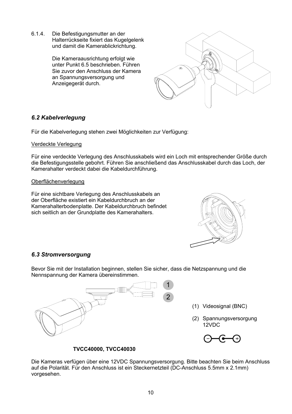 ABUS TVCC40000–TVCC40030 User Manual | Page 10 / 62