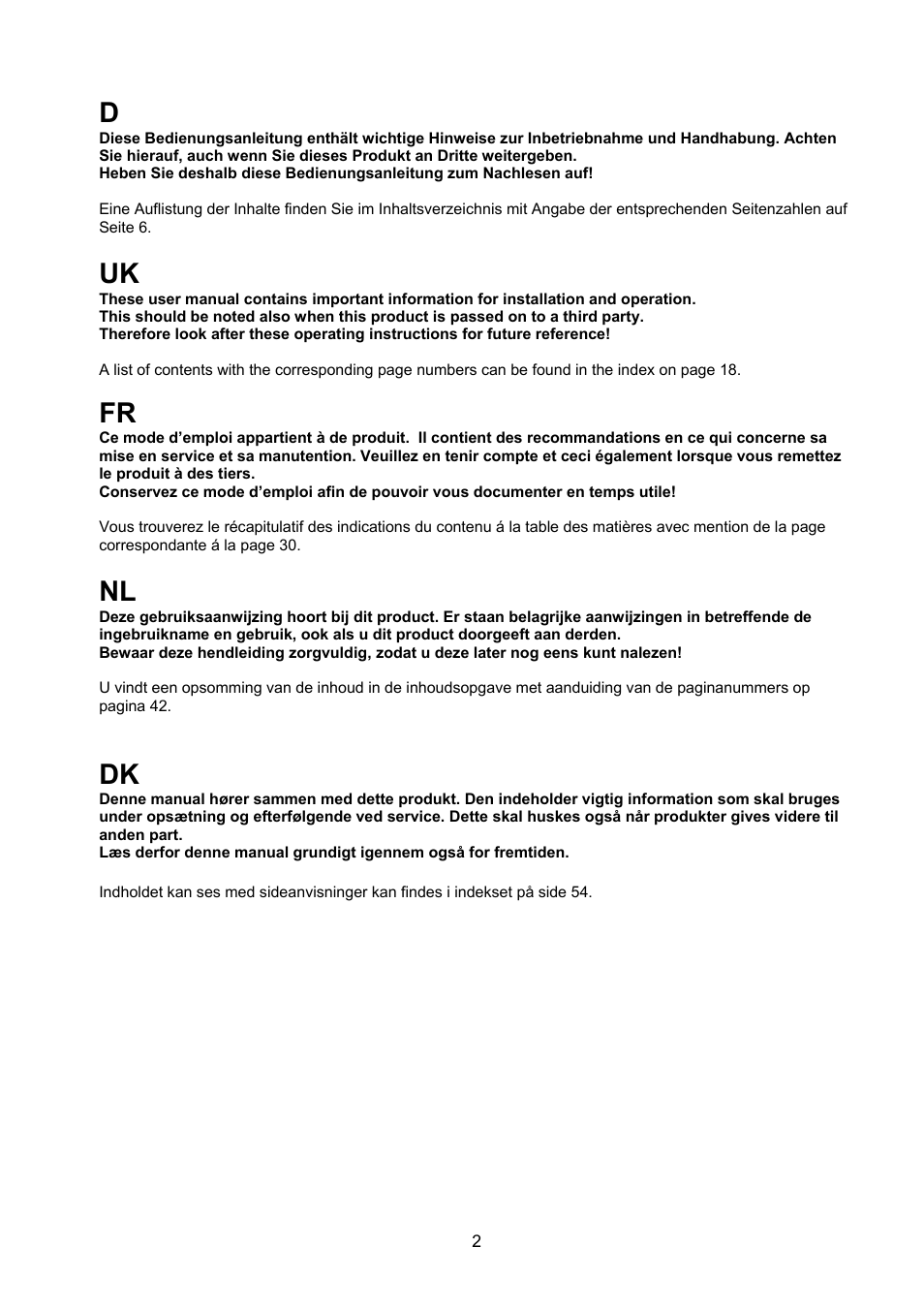 ABUS TVCC40000–TVCC40030 User Manual | Page 2 / 62