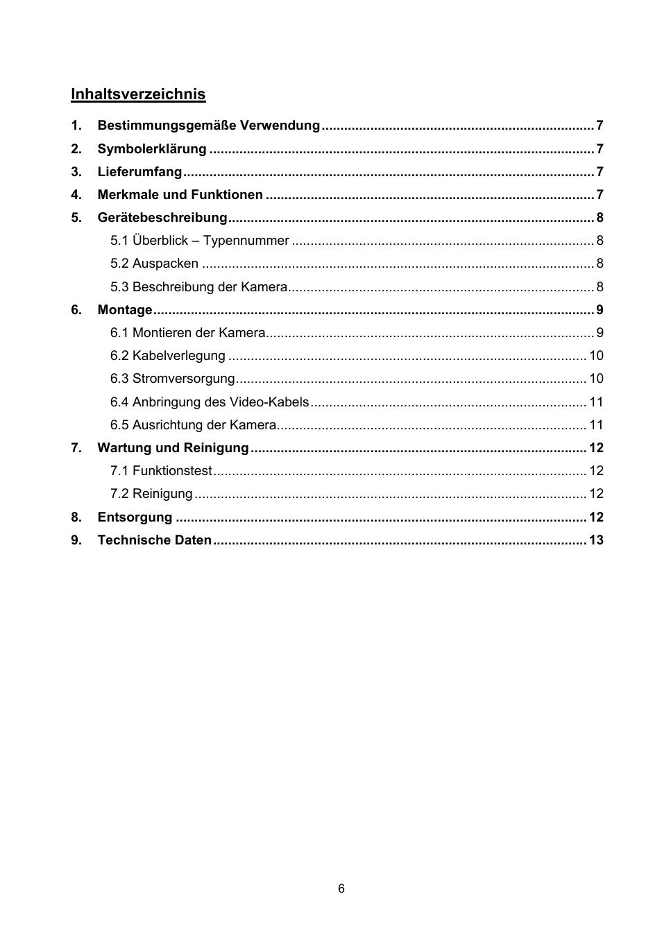 ABUS TVCC40000–TVCC40030 User Manual | Page 6 / 62