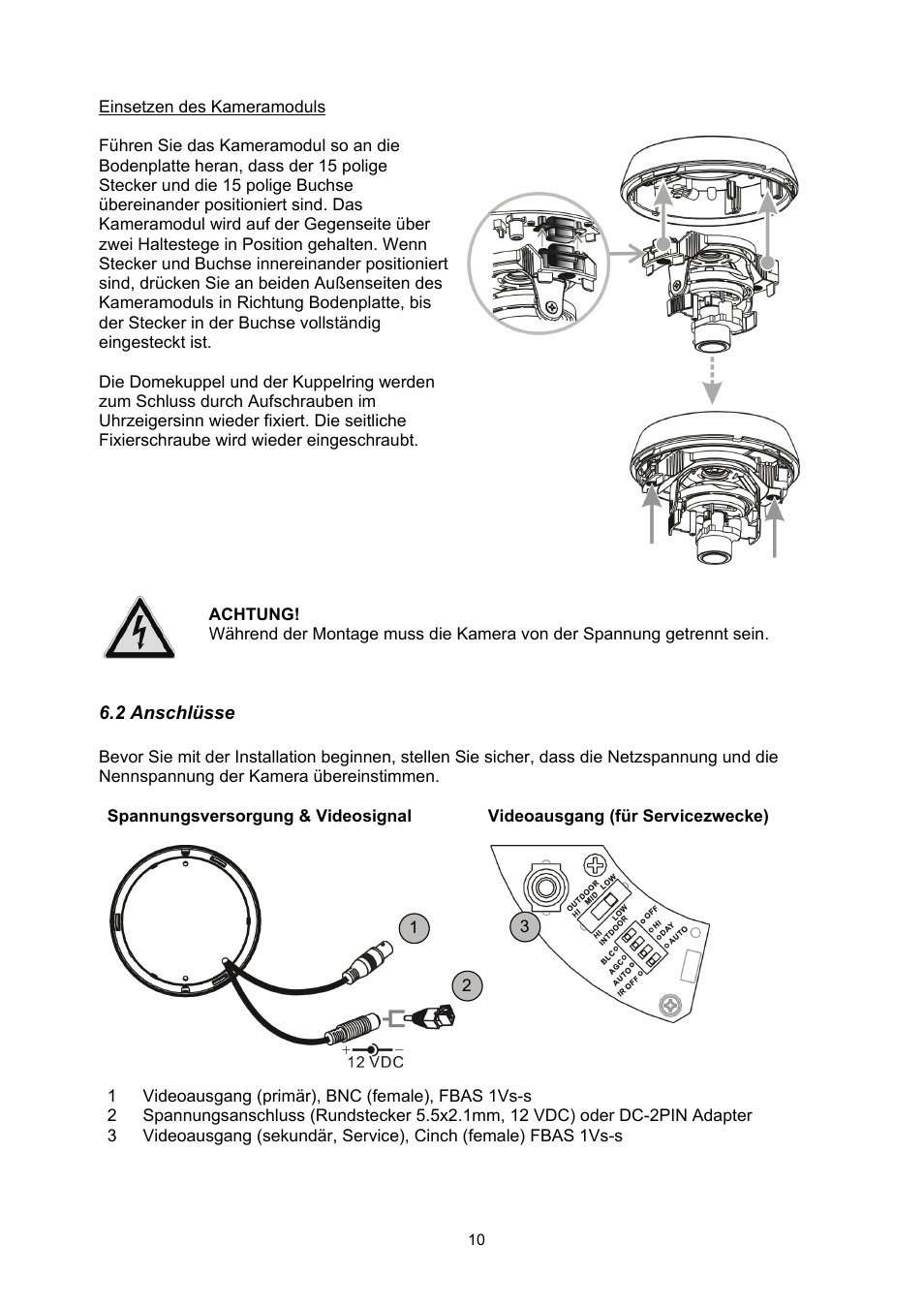 ABUS TVCC35510 User Manual | Page 10 / 63