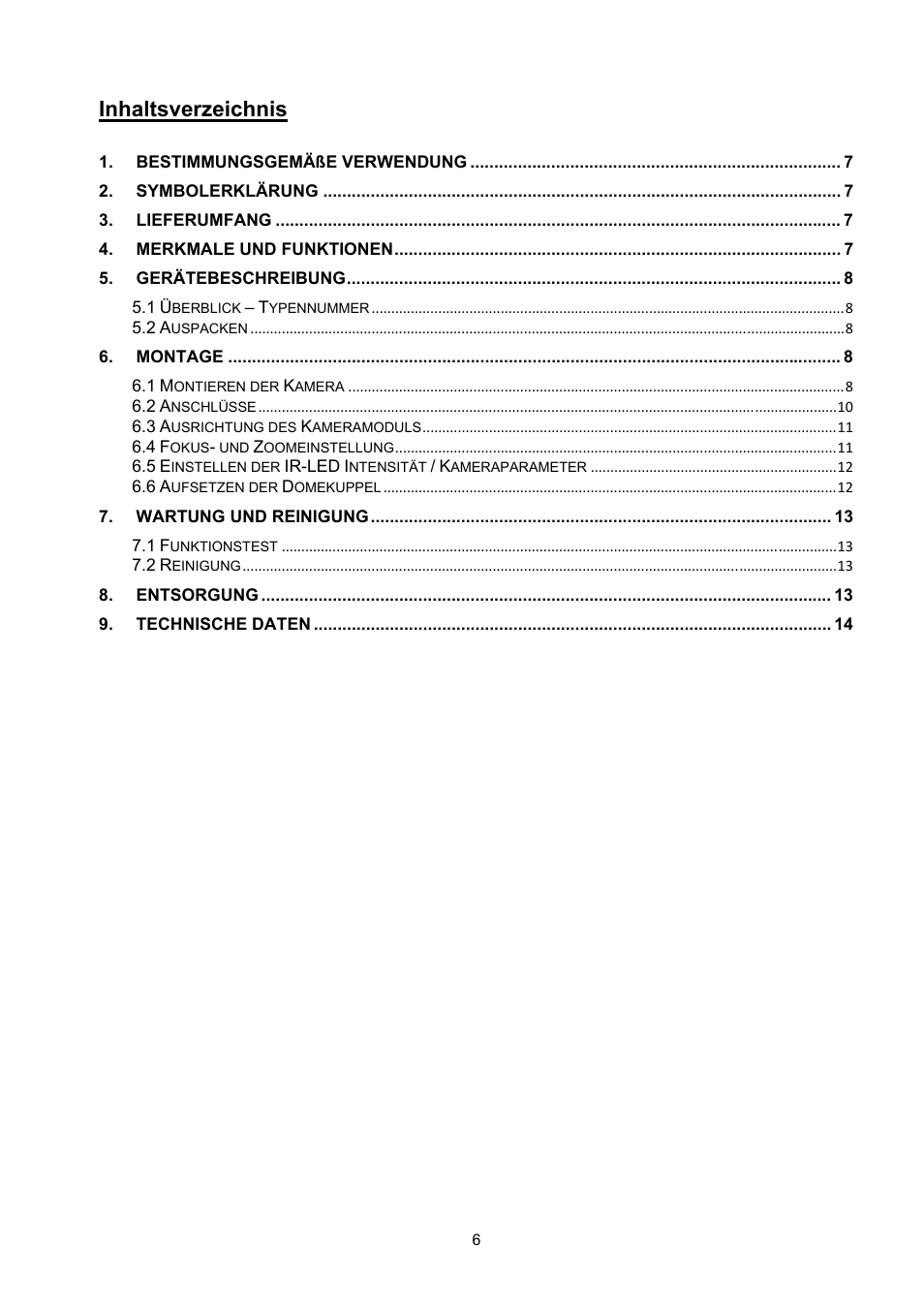 ABUS TVCC35510 User Manual | Page 6 / 63