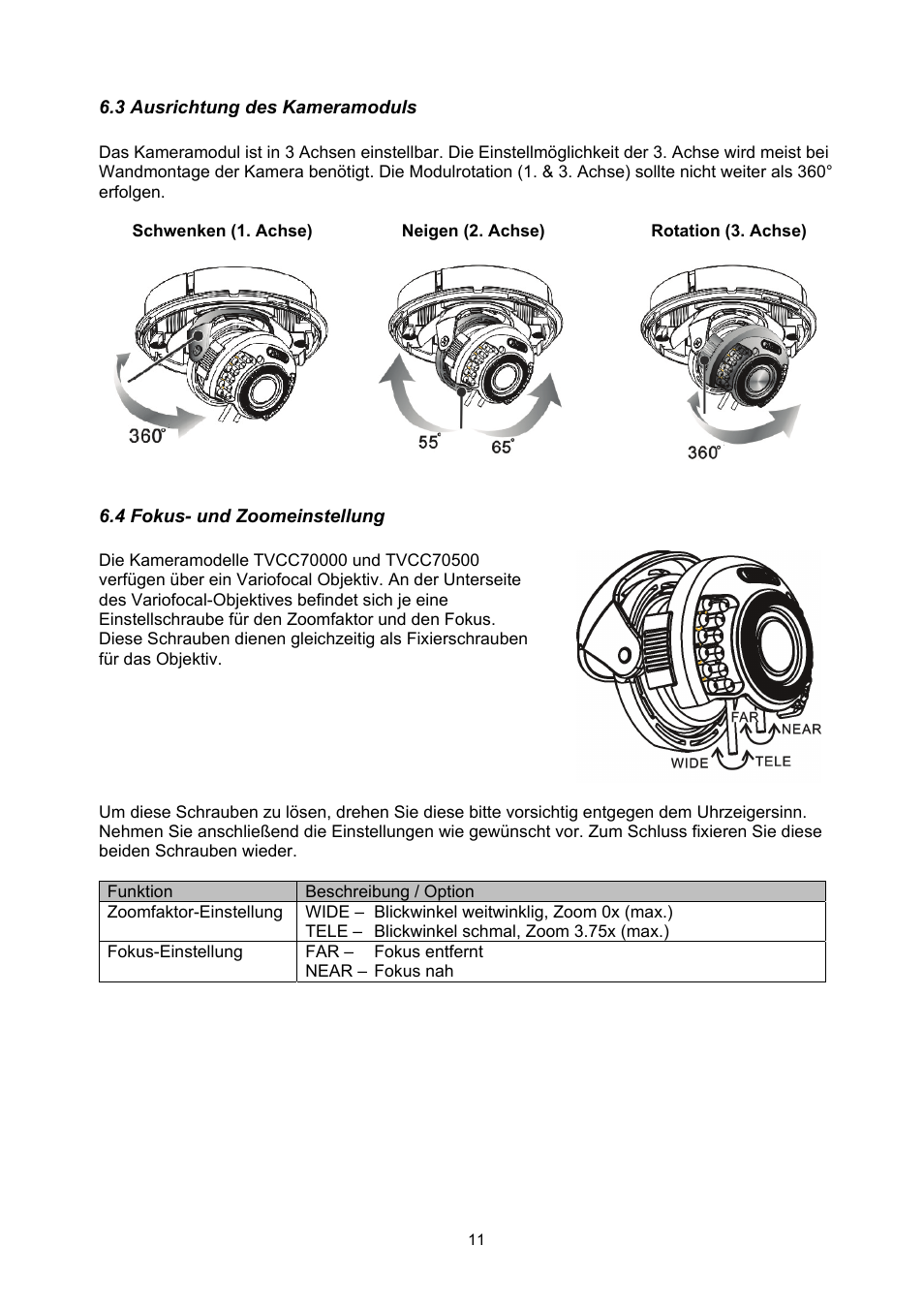 ABUS TVCC70500 User Manual | Page 11 / 83