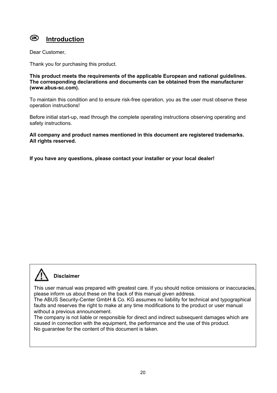 ABUS TVCC70500 User Manual | Page 20 / 83