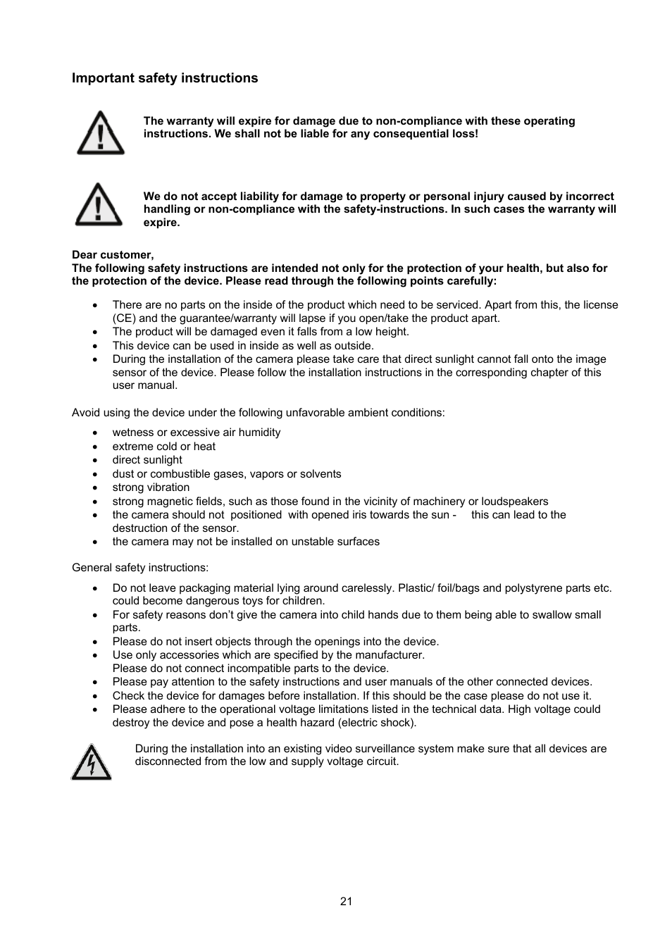 ABUS TVCC70500 User Manual | Page 21 / 83