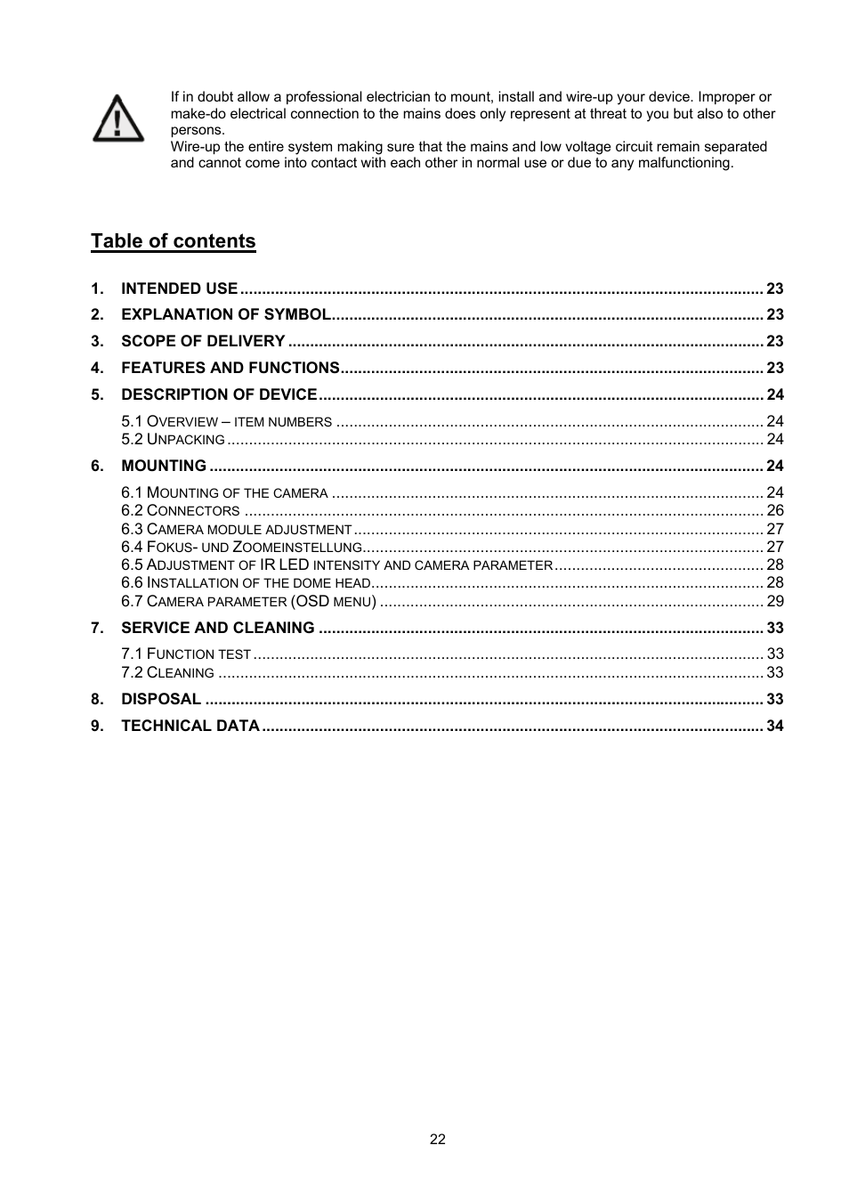 ABUS TVCC70500 User Manual | Page 22 / 83