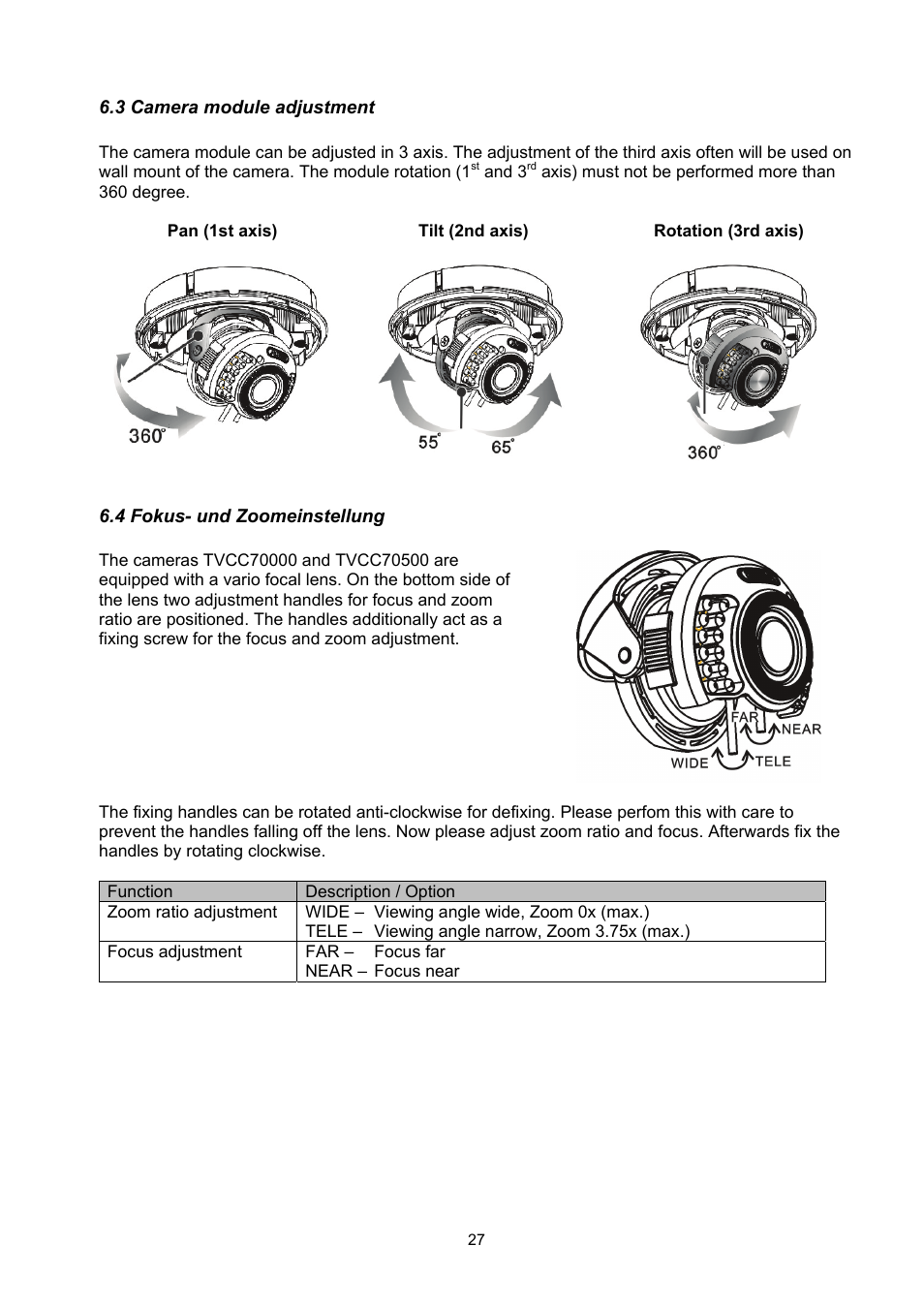 ABUS TVCC70500 User Manual | Page 27 / 83