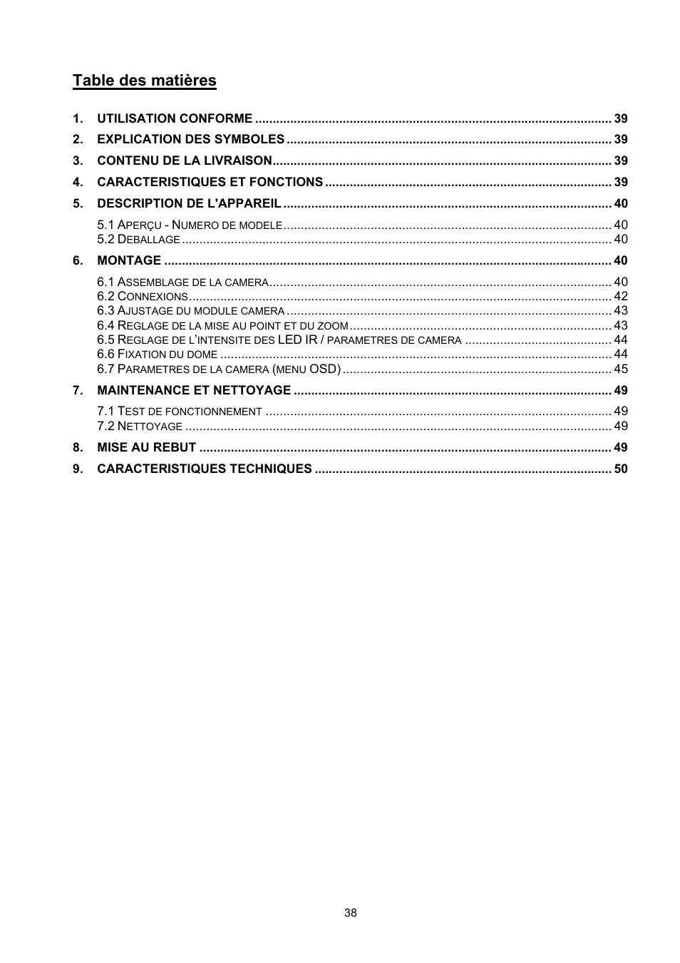 ABUS TVCC70500 User Manual | Page 38 / 83