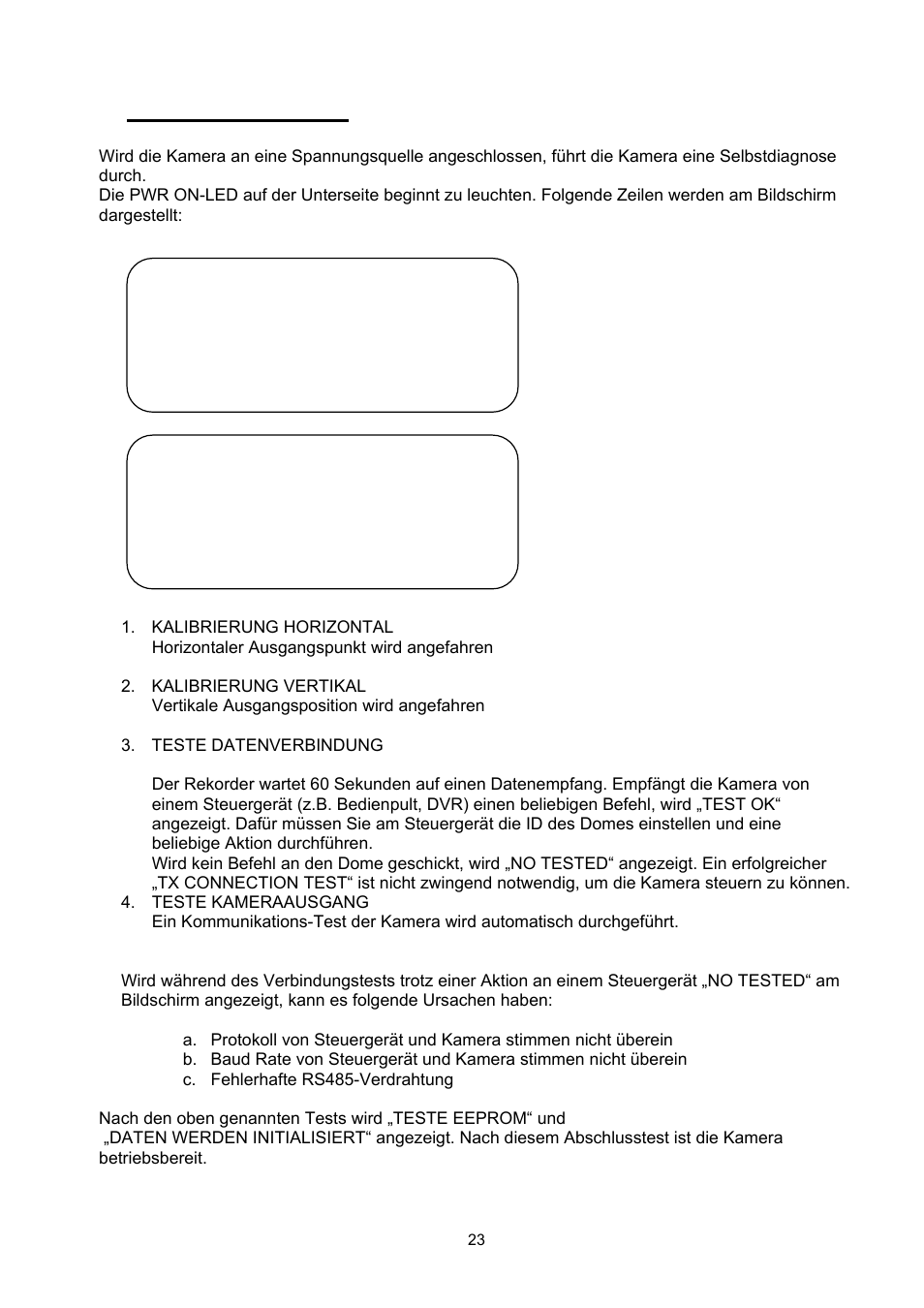 Diagnose (selbsttest) | ABUS TVCC75200 User Manual | Page 23 / 248