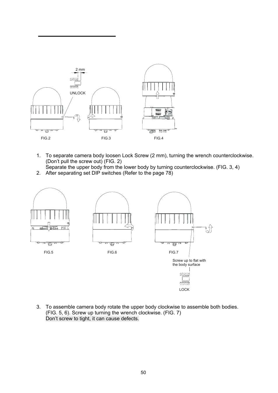 Installations instructions, Connection method | ABUS TVCC75200 User Manual | Page 50 / 248