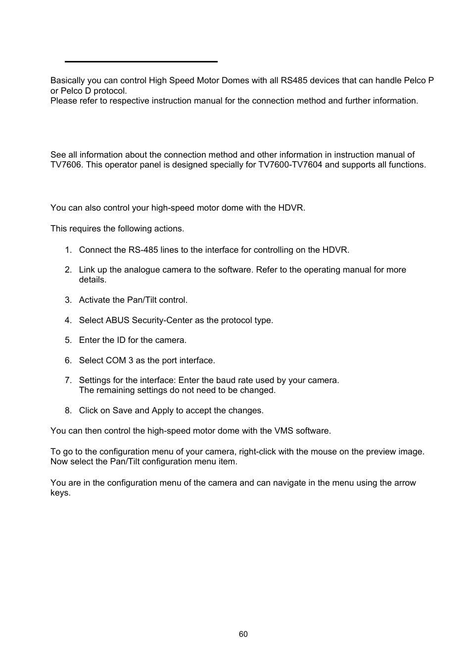 Quick guide control devices | ABUS TVCC75200 User Manual | Page 60 / 248