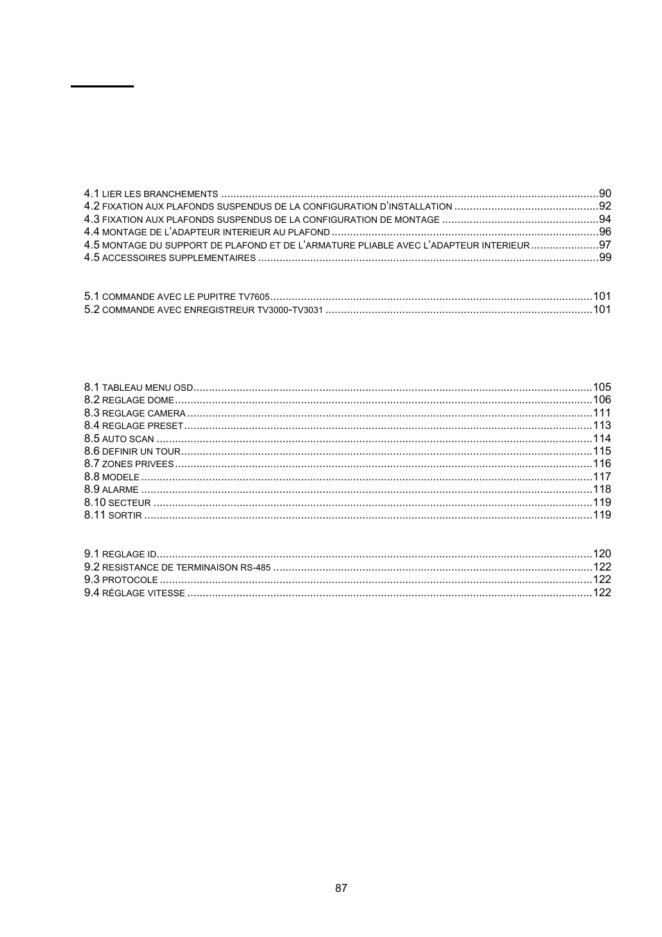 Contenu | ABUS TVCC75200 User Manual | Page 87 / 248