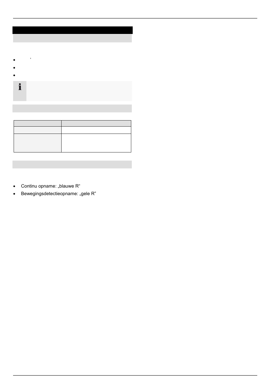 Statusindicatoren, Algemeen, Dvr led-statusbalk | Weergaven op de monitor | ABUS TVVR30004 Operating instructions User Manual | Page 129 / 569