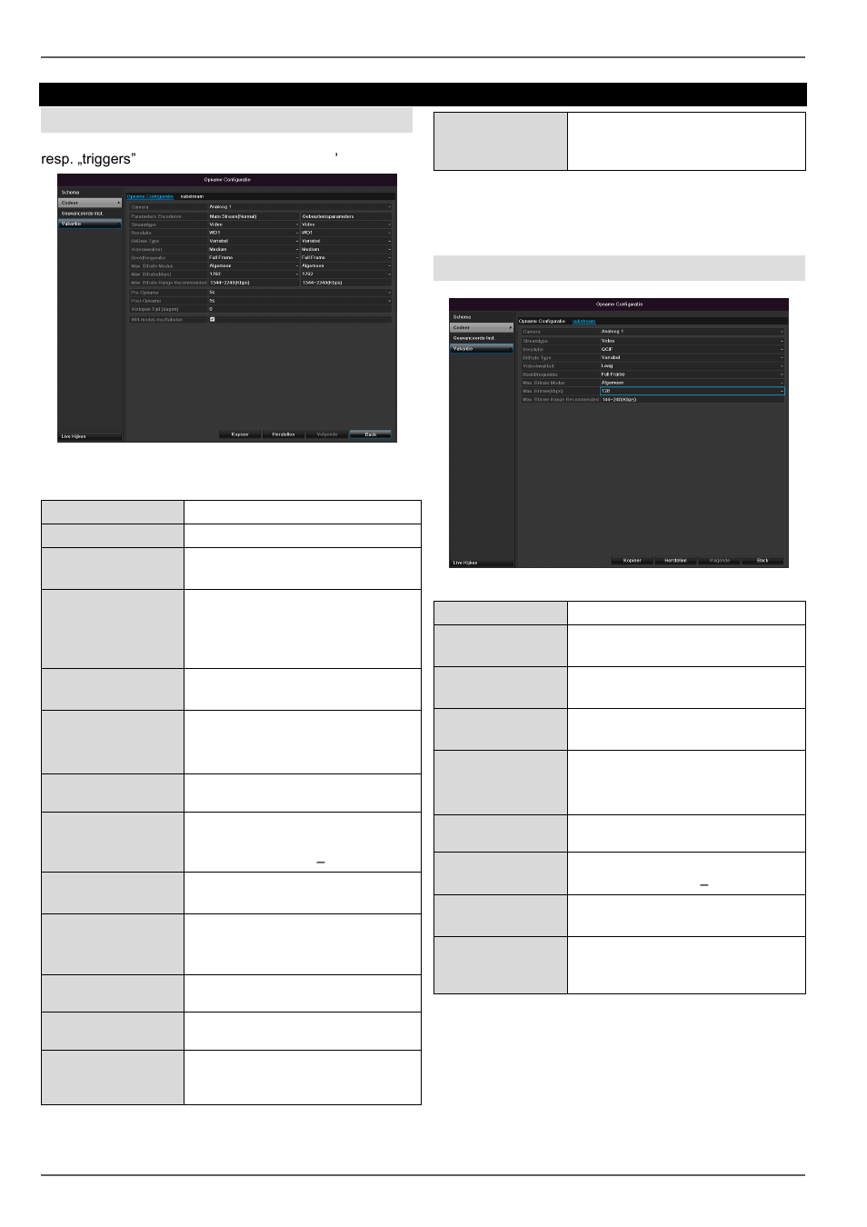 Codeer, Tab opnemen, Tab substream | ABUS TVVR30004 Operating instructions User Manual | Page 152 / 569